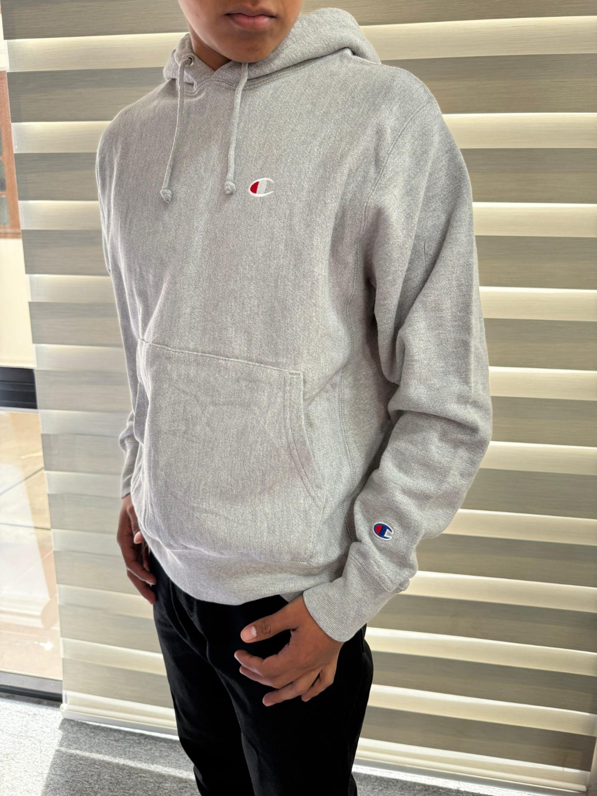 Chompa Champion Reverse Weave Gris 2