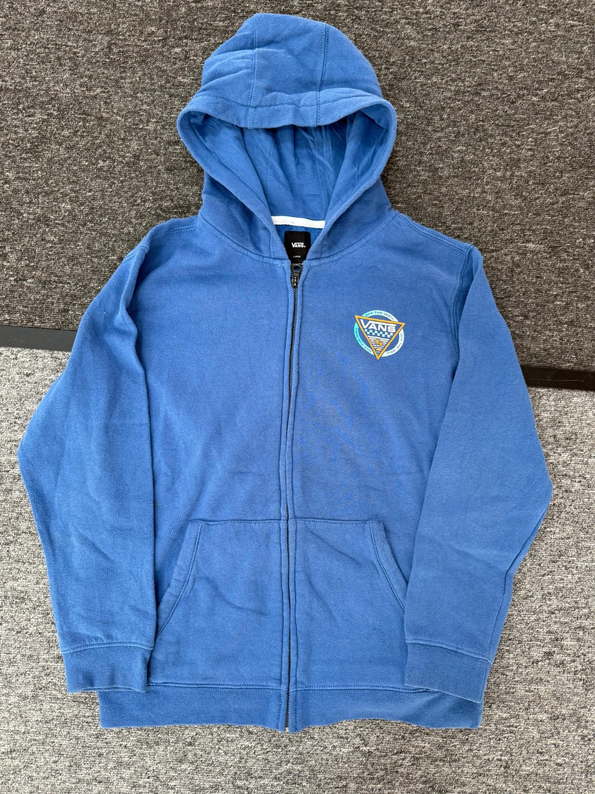 Chompa Vans Azul con Cierre