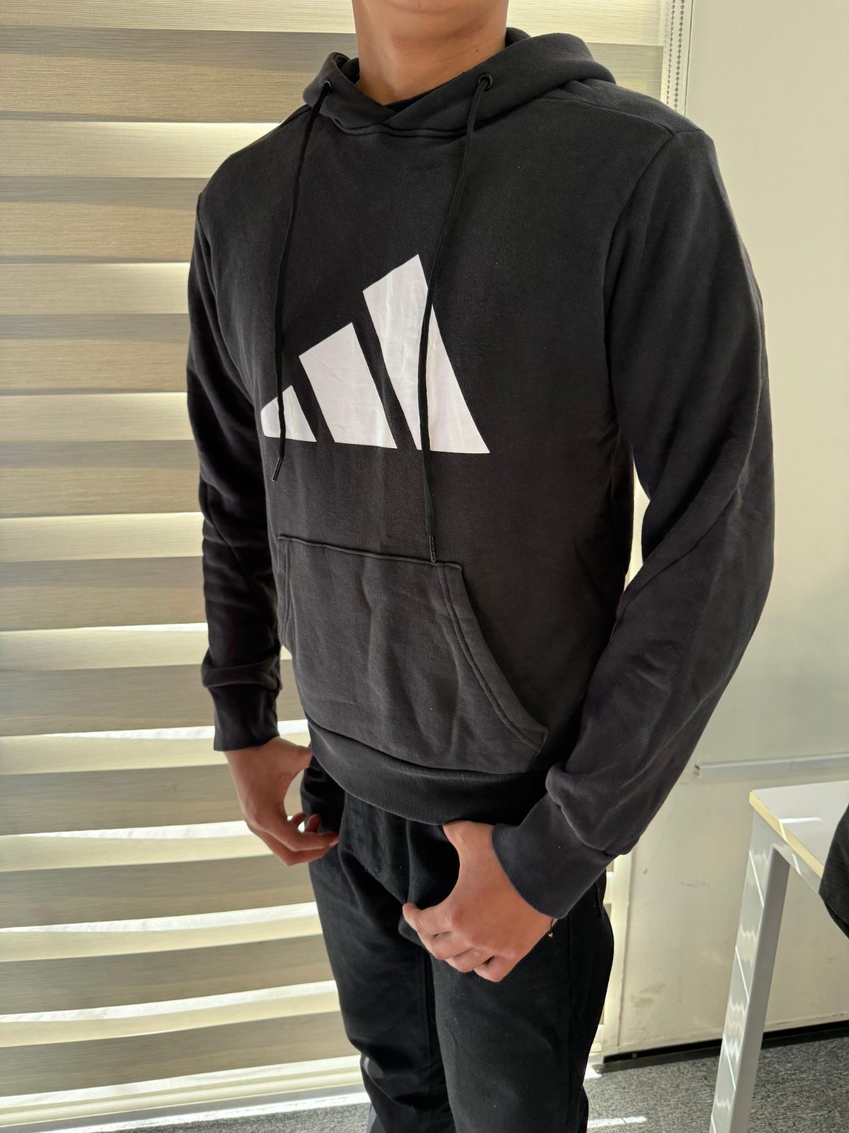 Chompa Adidas Logo Grande Negro 3